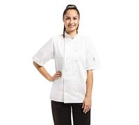 Whites Chefs Clothing Whites Vegas Unisex Chefs Jacket Short Sleeve White XS