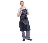 Whites Chefs Clothing Whites Light Duty Water Resistant Bib Apron Blue