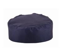 Whites Chefs Clothing A204 Polycotton Chefs Skull Cap, Blue, One Size