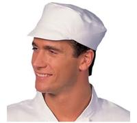 Whites Chefs Clothing A212 Poly-Cotton Bakers Cap, White, One Size