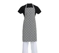 Whites Chefs Clothing A275 Poly-Cotton Apron, Black and White Check