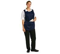Whites Chefs Clothing B044 Polycotton Tabard with Pocket, One Size, Navy Blue