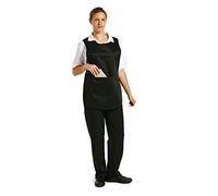 Whites Chefs Clothing B046 Tabard with Pocket, Black