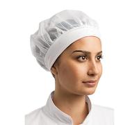 Whites Chefs Clothing B252 Nylon Net Peaked Hat, White One Size