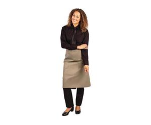 Whites Chefs Clothing B434 Polycotton Regular Bistro Apron, 700mm x 1000mm, Olive