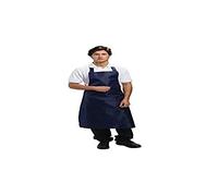 Whites Chefs Clothing Polycotton Bib Apron A543, Navy Blue