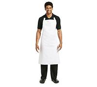 Whites Chefs Clothing Professional Bib Apron, White, Size: XL/X-Large/Extra Large, Material: 80% Polyester / 20% Cotton, Measurements: 915(W) x 1066(L) mm, Chefs Apron, Cooking Apron, A522