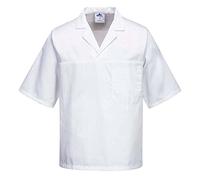 Portwest Mens Bakers Short Sleeve Shirt White M