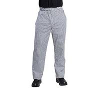 Whites Chefs Clothing Vegas Chef Trousers, Small Black & White Check, L