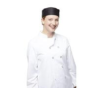 Whites Classic Chefs Clothing Polycotton Chef Skull Cap, Black, Large, L