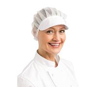 Whites Chefs Clothing B226 Net Peaked Hat, White