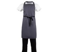 Whites Polycotton Bib Apron Charcoal