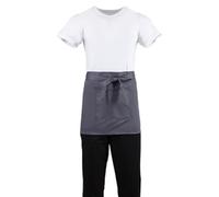 Whites Short Bistro Apron Charcoal