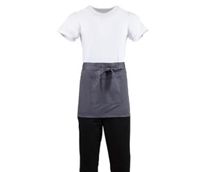 Whites Short Bistro Apron Charcoal