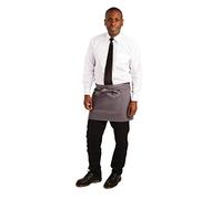 Whites Chefs Clothing B157 Short Bistro Apron, Charcoal, 750mm Width, 373mm Length