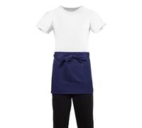 Whites Short Bistro Apron Navy Blue