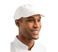 Whites Chefs Apparel A212 Unisex Bakers Cap White Polycotton Catering Hat One Size