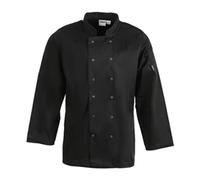Whites Vegas Unisex Chef Jacket Long Sleeve Black XXL