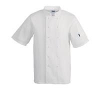 Whites Vegas Unisex Chef Jacket Short Sleeve White S