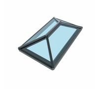 Whitesales, Em.glaze Skyvu Lantern Grey On White With Blue Tint Glass, 1000mm X 1500mm (3-5 Day Uk Wide Delivery)(81.0027)