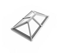 Whitesales, Em.glaze Skyvu Lantern White With Neutral Glass, 1500mm X 3000mm (3-5 Day Uk Wide Delivery)(81.0016)