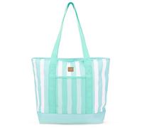 Whitesands Premium Insultated Tote Cool Bag, 14L Picnic Basket, Keeps Food Fresh & Cool for 6 Hours, Cooler Box Made From Recycled Polyester For Camping