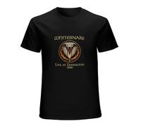 Whitesnake Live at Donington 1990 Men's Black T-Shirt Unisex Tee Shirt XXL