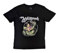Whitesnake Love Hunter Band Logo T-Shirt in Black | Size: Medium Whitesnake Black M