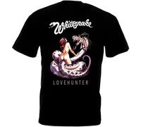 Whitesnake Lovehunter Men's T-Shirt Graphic Printed Black Tee XL