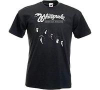 Whitesnake Ready an Willing Mens T-Shirt Hard Rock Gaming Tee Black Unisex Tee L