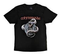 Whitesnake Unisex T-Shirt Silver Snake Black (2XL)