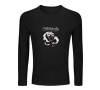 Whitesnake Vintage Snake Men's 100% Cotton Tee Crewneck Unisex Long Sleeve T-Shirt Black XXL