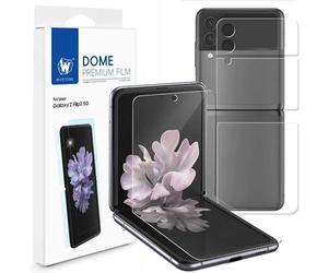 WHITESTONE DOME Premium Screen Protector [1SET 4PCS] for Samsung Galaxy Z Flip 3 - Anti-Shock, HD Clear, Self Healing EPU Film