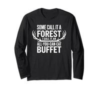 Whitetail Buck Deer Hunting Season Hunter for Men Long Sleeve T-Shirt