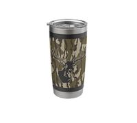 Whitetail Deer Bottom Lands Camo Hunting Camo Stainless Steel Insulated Tumbler