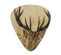 Whitetail Deer Fawn In Wildern Stag,12 Pcs Guitar Pick,3 Different Thickness Plectrums for Acoustic Guitar Bass Ukulele (0.46mm 0.96mm 0.71mm)