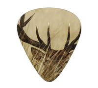 Whitetail Deer Fawn In Wilderness Stag,12 Pcs Guitar Pick,3 Different Thickness Plectrums for Acoustic Guitar Bass Ukulele (0.46mm 0.96mm 0.71mm)
