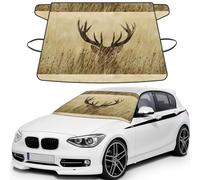 Whitetail Deer Fawn In Wilderness Stag, Car Windshield Cover, Protective Windscreen Cover - Snow Ice Sun UV Dust Water Resistant - Fit for Most Cars