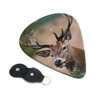 Whitetail Deer Fawn In Wilderness Stag Guitar Picks 6-Pack - Pick Set (0.46mm / 0.71mm / 0.96mm) Suitable For Guitar And Ukulele Playing