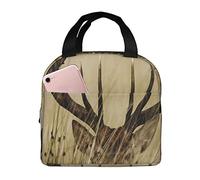 Whitetail Deer Fawn in Wilderness Stag Insulated Lunch Bag Cooler Aluminum Foil Portable Lunch Tote Bag- Waterproof, Breathable, Lightweight, and Durable
