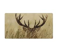 Whitetail Deer Fawn in Wilderness Stag,Mouse Pad Large Desk Pad Computer Keyboard Mouse Mat with Non Slip Rubber Base 40 x 70 cm