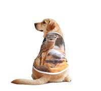 Whitetail Deer Fawn in Wilderness Stag Print Dog Shirts for Pet, Soft Breathable Vest Lightweight Stretchy Pet T-Shirt for Medium Dog