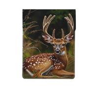 Whitetail Deer Fawn in Wilderness Stag Printed Laptop Sleeve Bag 13-Inch - Leather Laptop Sleeve Case Shockproof Protective Computer Cover Bag