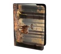 Whitetail Deer Fawn in Wilderness Stag2 print Passport Cover, Passport Holder Cover Wallet Passport Wallet Case for Cards and Documents