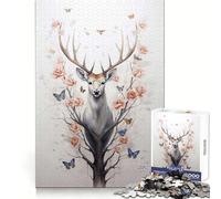 Whitetail Deer for Adults 1000 Piece Puzzle Think Training Serene Escape Defined Edges Creative Gift (38x26cm)