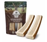 WhiteTail Naturals 2 Pack Deer Antler Deer Deer Antler for Large Dogs (XL) Natural Antler Chews for Large Dogs