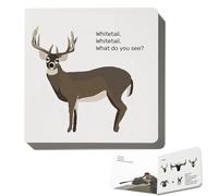 Whitetail, Whitetail, What do You See? Interactive Hunting Gear & Rifles Calibers Board Book - Outdoor Education Guide for Beginners & Families, 16 Pages of Gear Ethics & Matching (White Tail)