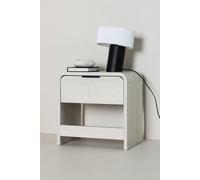 Whitewash / Mdf Lyngdal Side Table, D40Xw30Xh40Cm Bedside Table