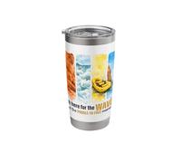 Whitewater Rafting Waves Paddle Face Adventure Stainless Steel Insulated Tumbler