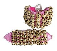 Whitewhale Handmade Indian Classical Ghungroo Dance Accessories Bharatnatyam, Kuchipudi, Odissi Ghungru For Dancer's Feet (40 bells + 40 bells)